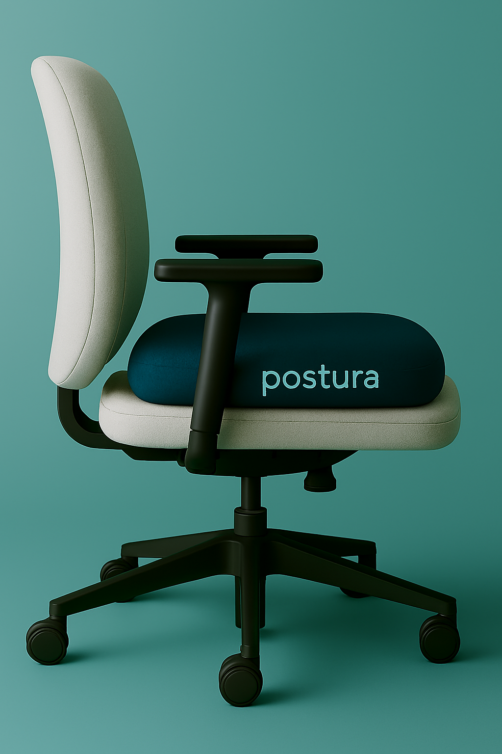A sketch of the Postura cushion